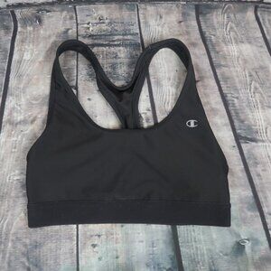 CHAMPION DARK GREY RACERBACK MEDIUM SUPPORT SPORTS BRA SIZE LARGE